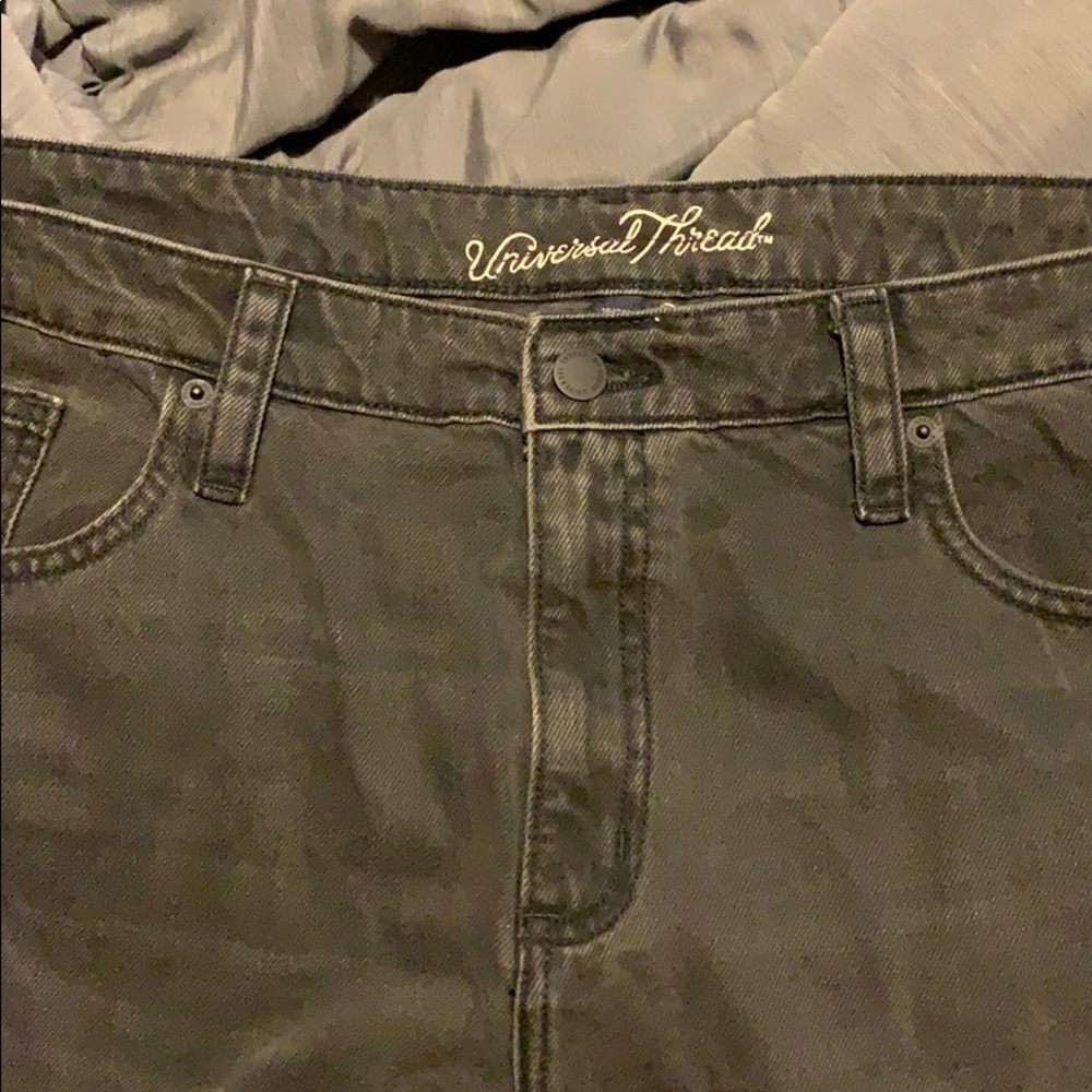 NWT universal thread jeans black size 18